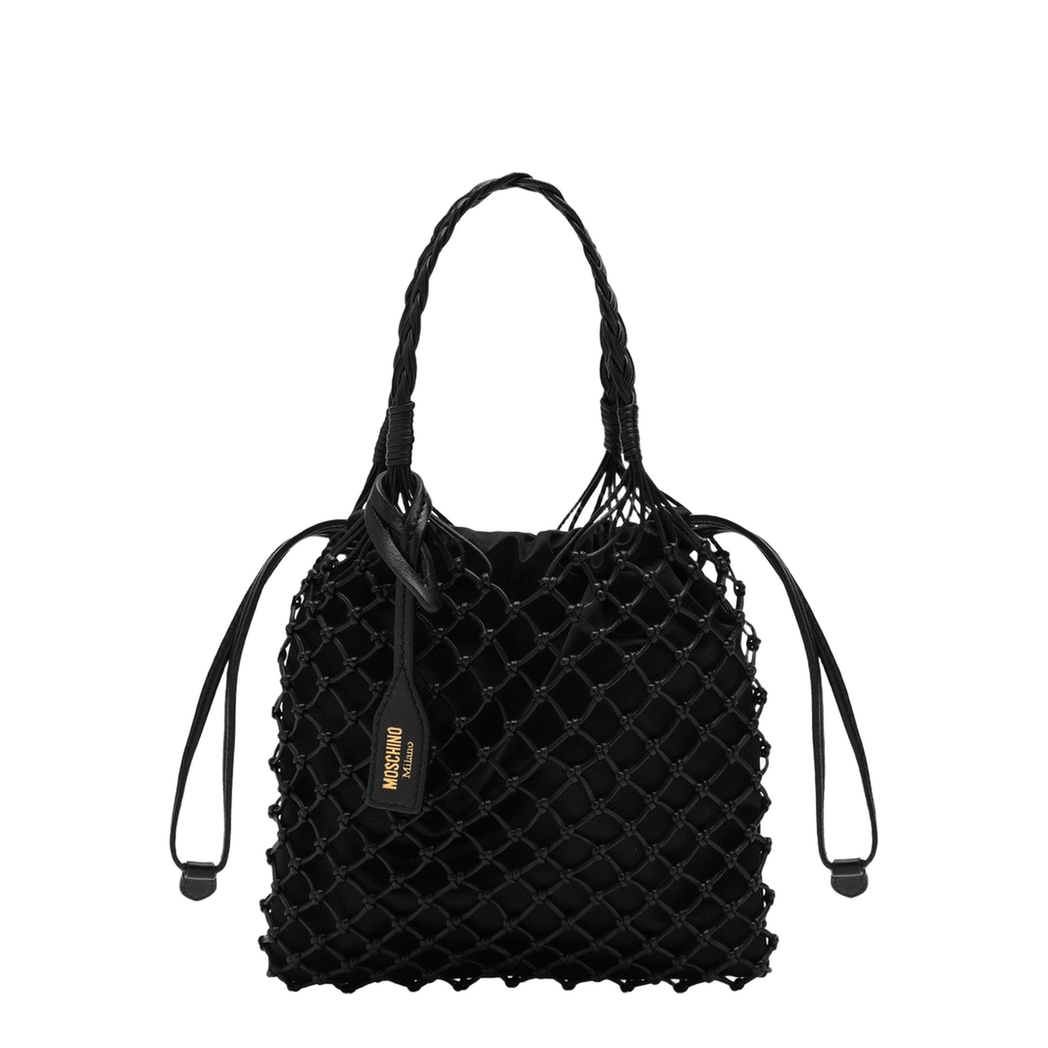 Basket Net Black Nappa Bag - Image 1