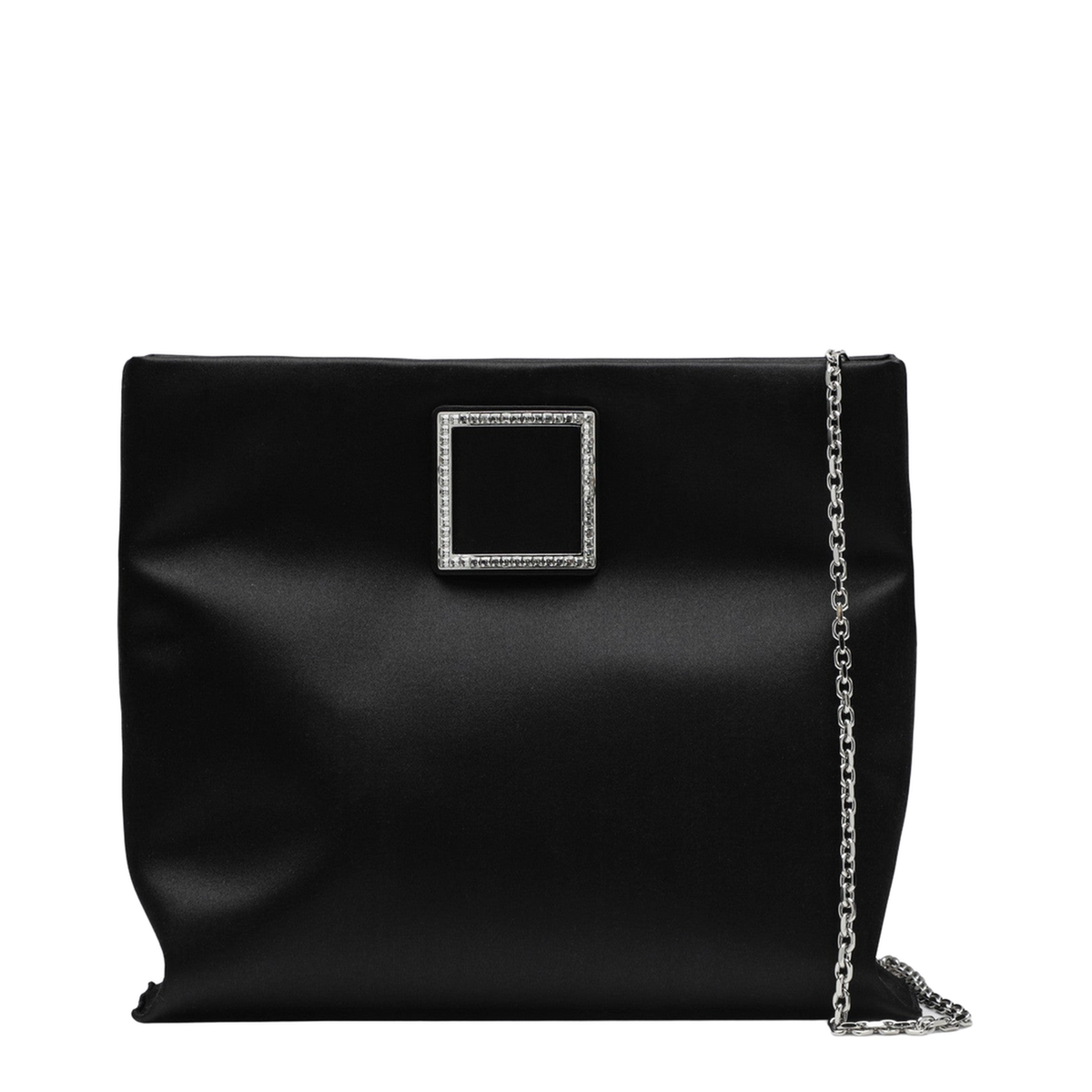 Trompette Strass Soft Clutch - Black - Image 1