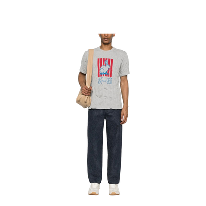 Graphic Rabbit-Print Crushed Cotton Jersey T-Shirt - Image 2