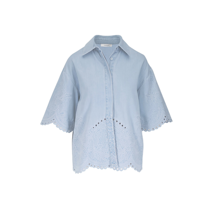 Daylight Embroidered Denim Shirt - Image 4