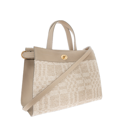 Cotswolds Small Linen Tote - Natural - Image 4
