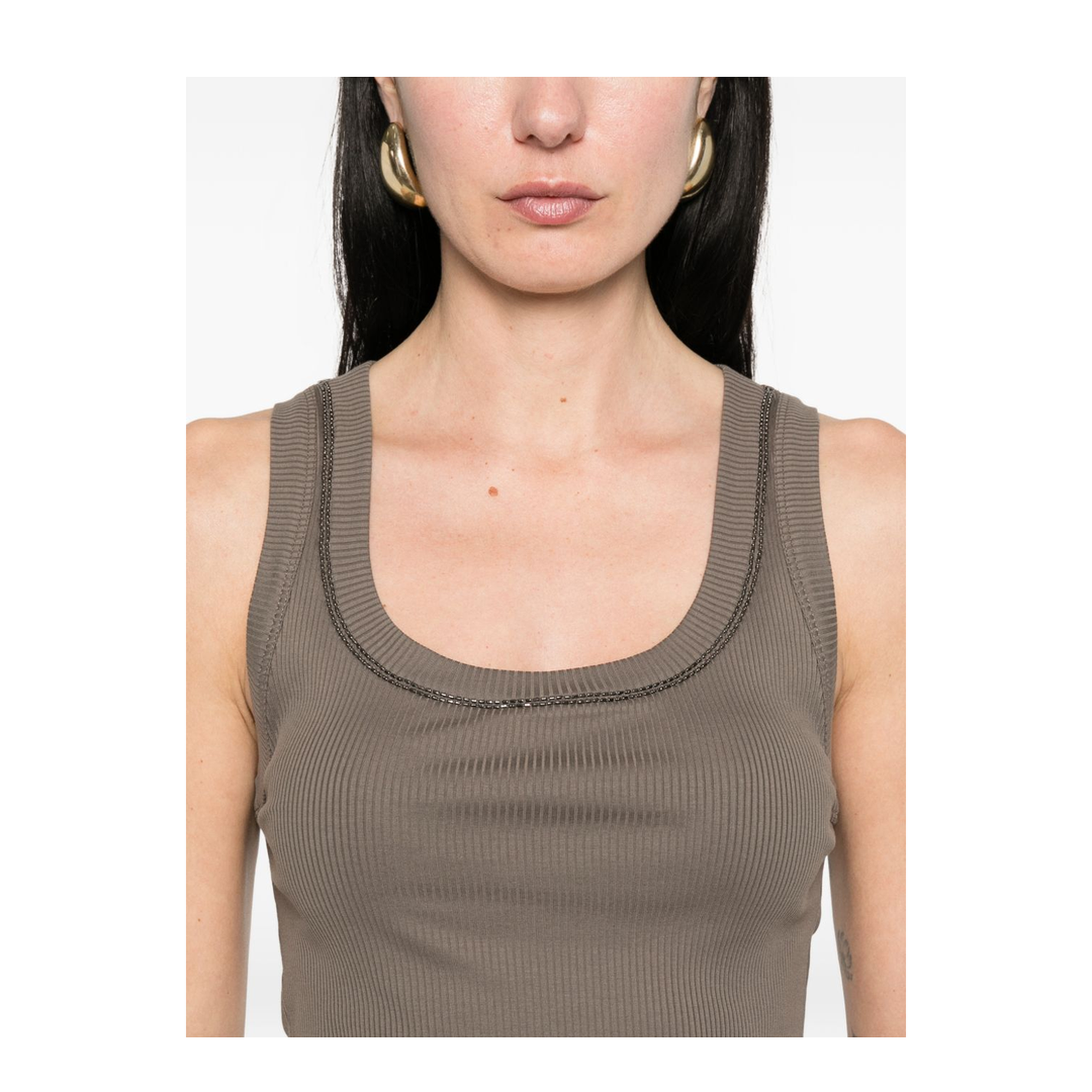 Women's Tank Top Brown - Image 4