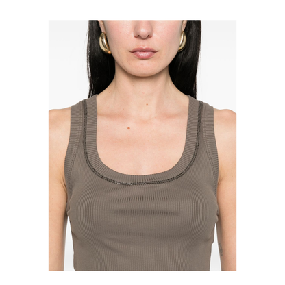 Women's Tank Top Brown - Image 4