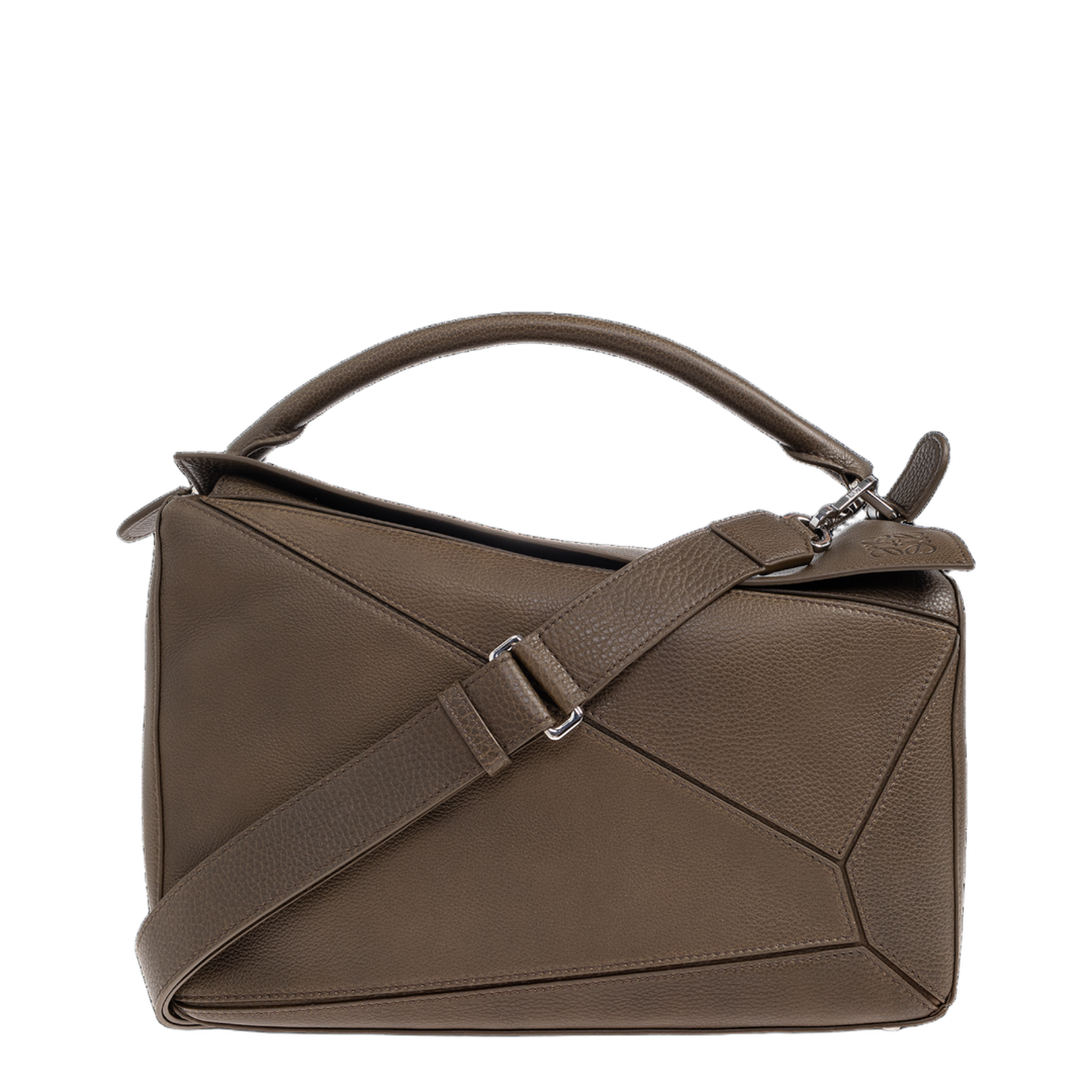 Puzzle Large Handbag Brown - Image 1