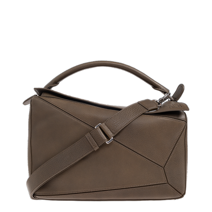 Puzzle Large Handbag Brown - Image 1