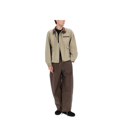 Jacket with Leather Collar - Image 5