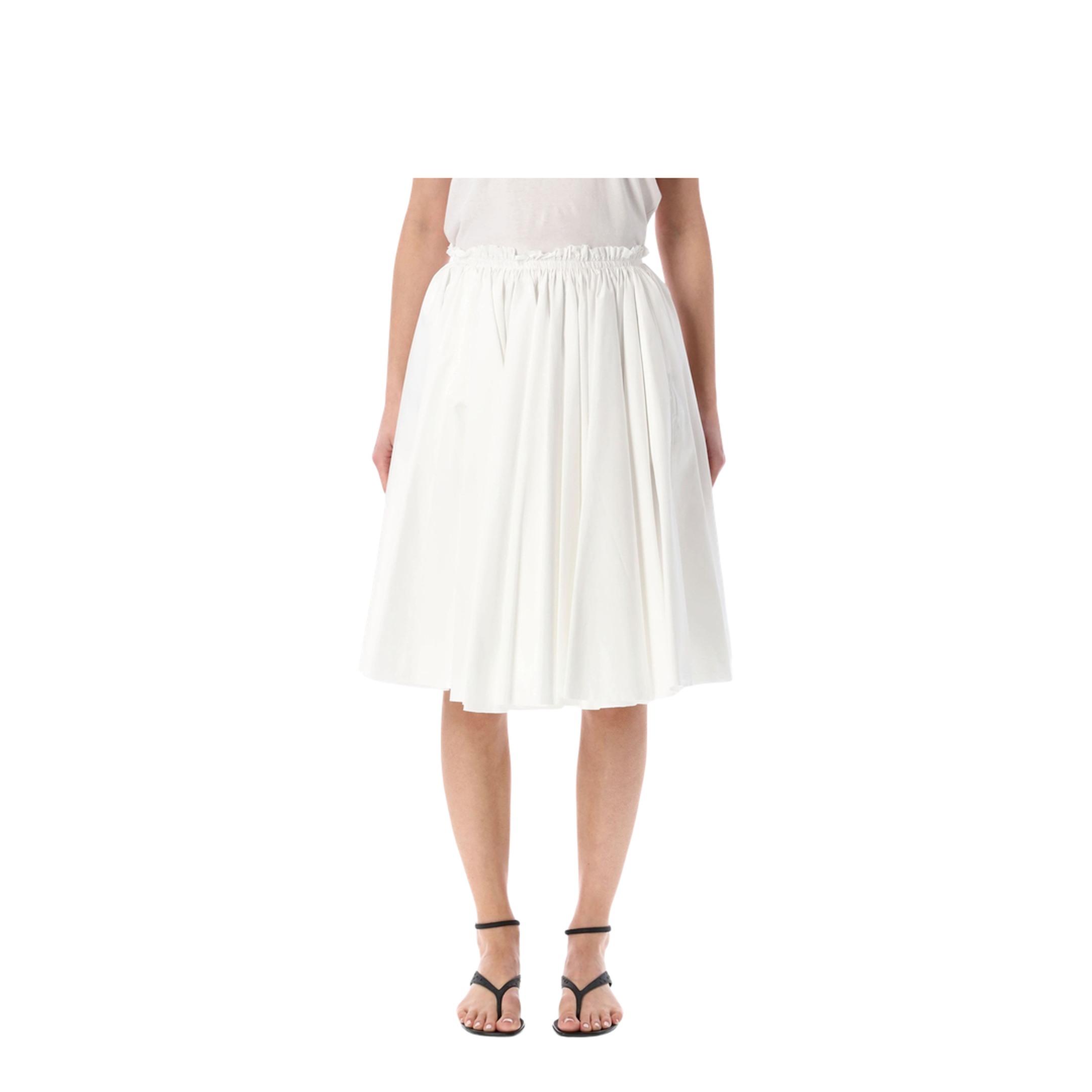 White Cotton Skirt - Image 1
