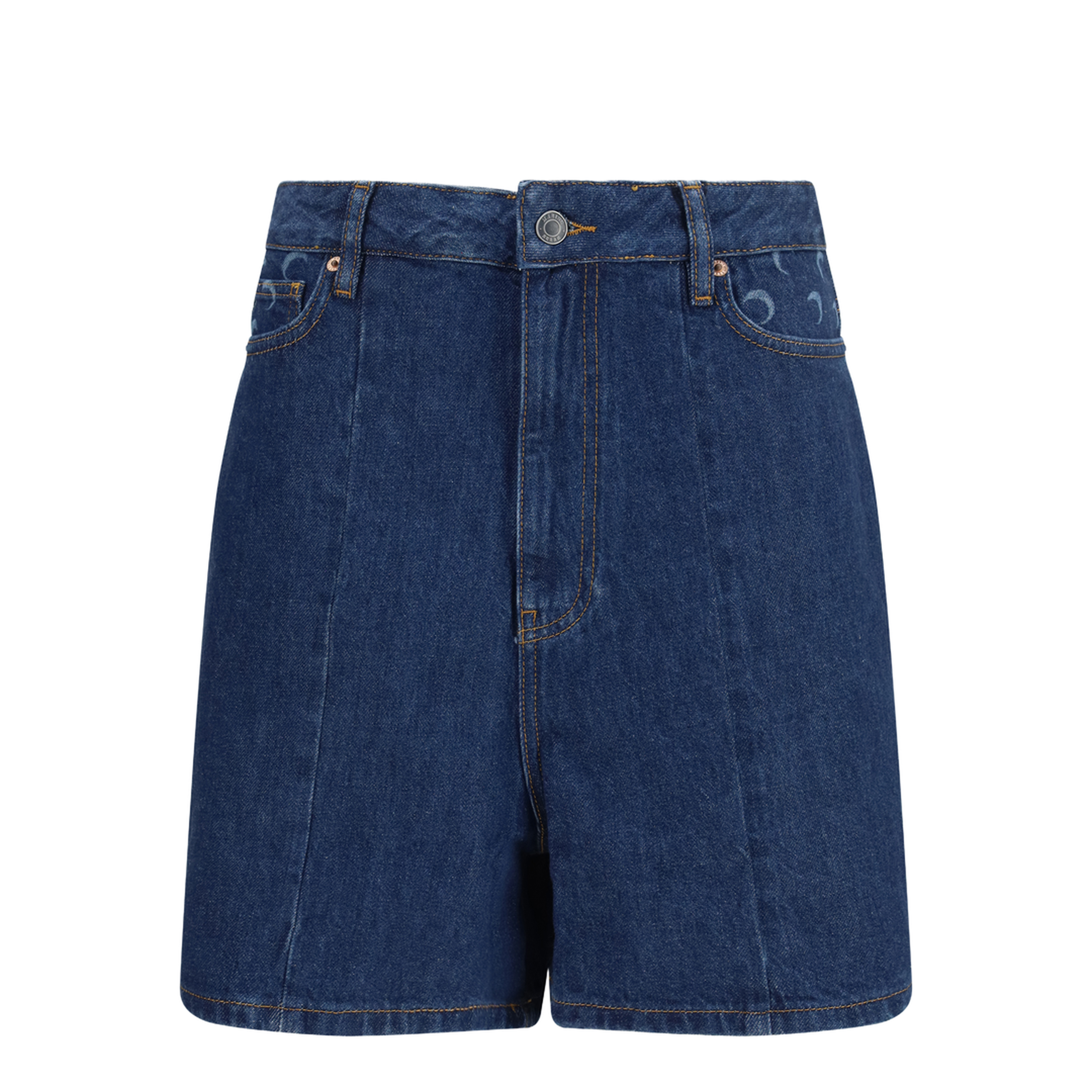 High-waisted Denim Shorts - Image 1