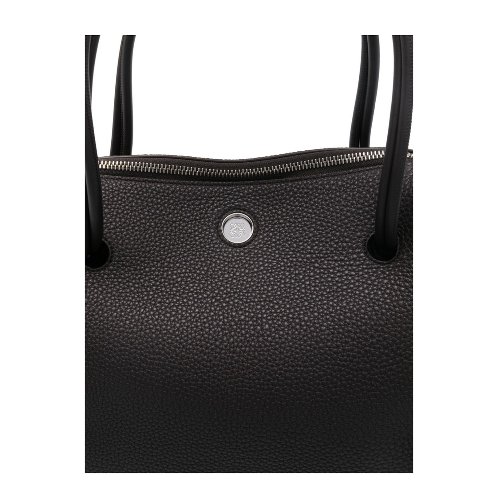 Madrid Medium Leather Handbag Dark Ebony - Image 4
