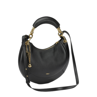 Banana Small Lambskin Hobo - Black - Image 2