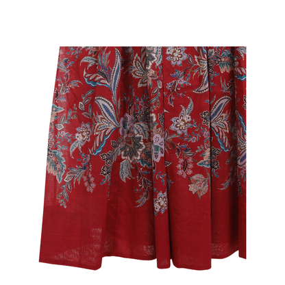 Rhiannon Corset Midi Dress Red - Image 5