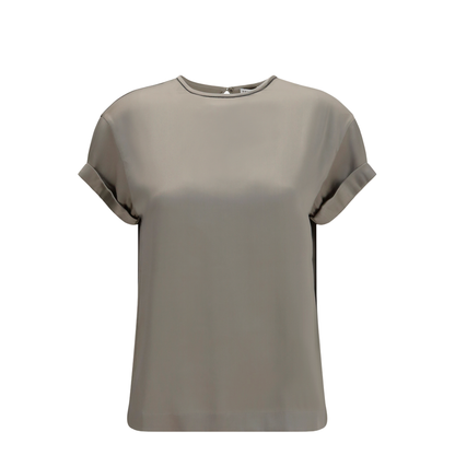 Silk Blouse with Monili Chain - Image 1