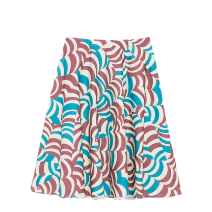 Printed Cotton Midi Skirt - Image 1