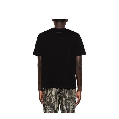 Black T-shirt with logo print - Image 5