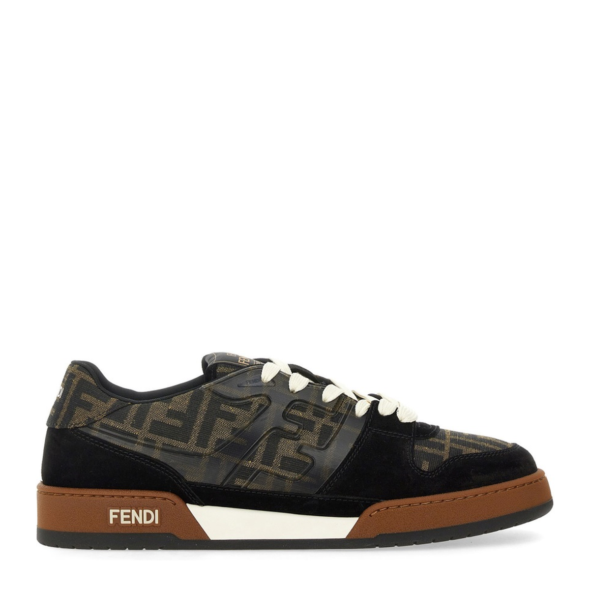 Match Sneaker in Black/Tabacco FF Jacquard - Image 2