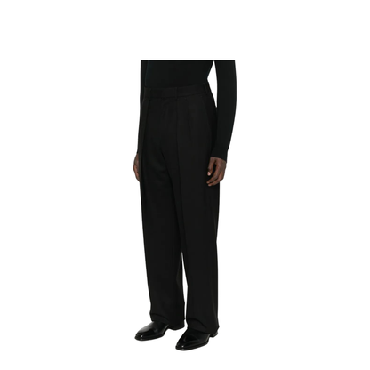 High Twist Wool Pleated Trousers - Image 3