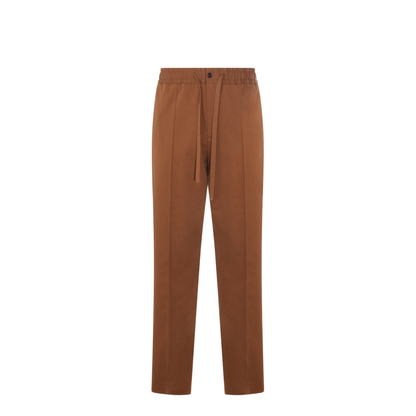 Men's Drawstring Pants Brown - Image 1