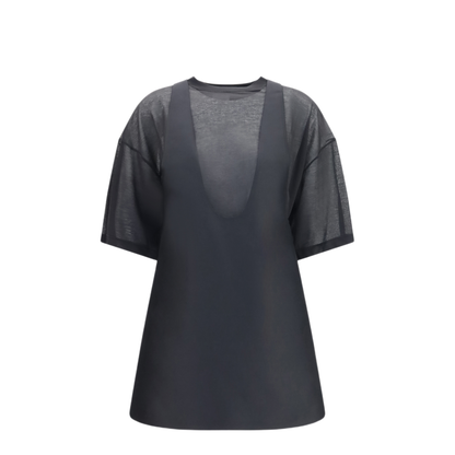 Hybrid Dress with Sheer T-Shirt - Image 1