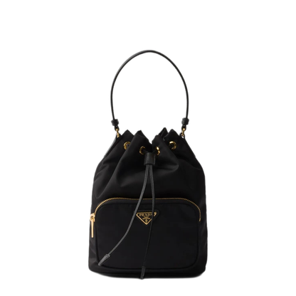 Duet Re-Nylon Bucket Shoulder Bag - Nero - Image 1