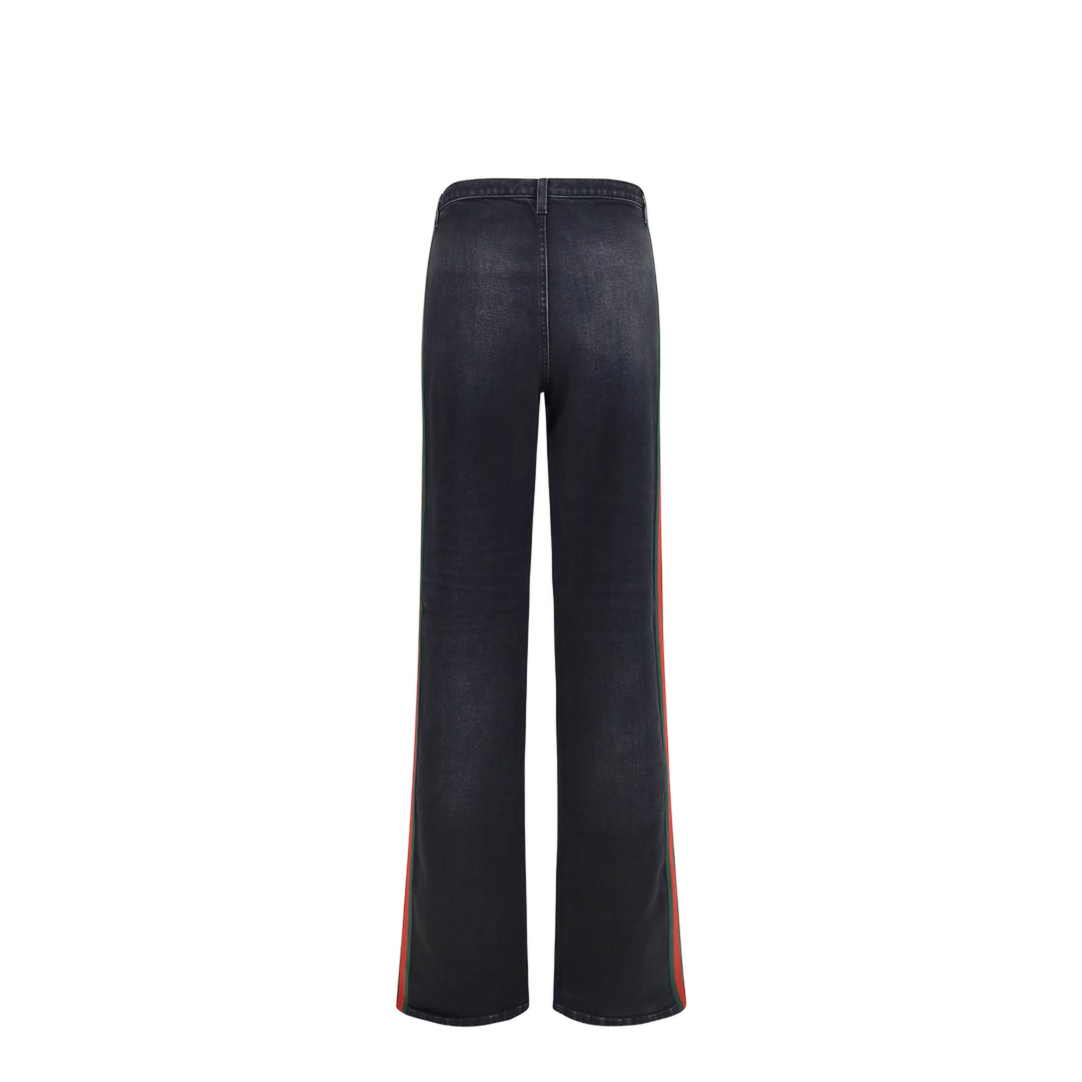 Stretch Cotton Jeans with Web Stripe - Image 2