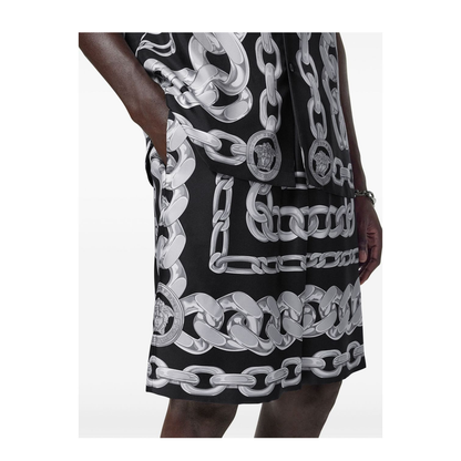 Silk Medusa Chains Bermuda Shorts - Image 4