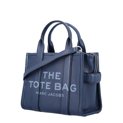 The Leather Small Full-Grain Leather Tote Bag - Blue Sea - Image 3
