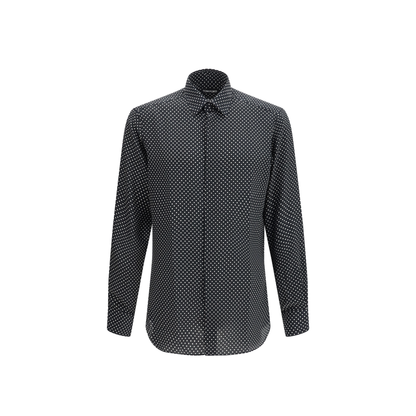 Crepe de Chine Polka Dot Shirt - Image 1