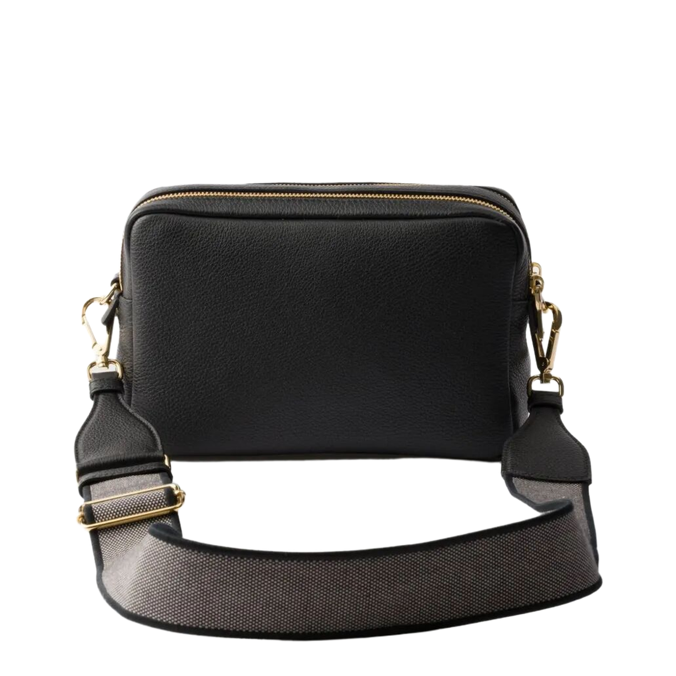Black Leather Crossbody Bag - Image 2