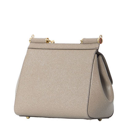 Sicily Medium Calfskin Handbag - Fango - Image 2