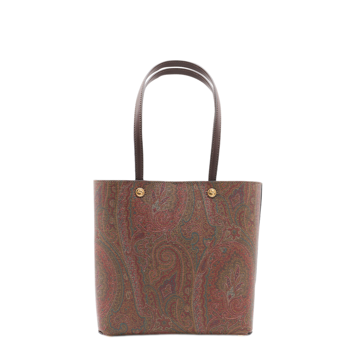 Essential Medium Jacquard Cotton Tote Bag - Brown - Image 1