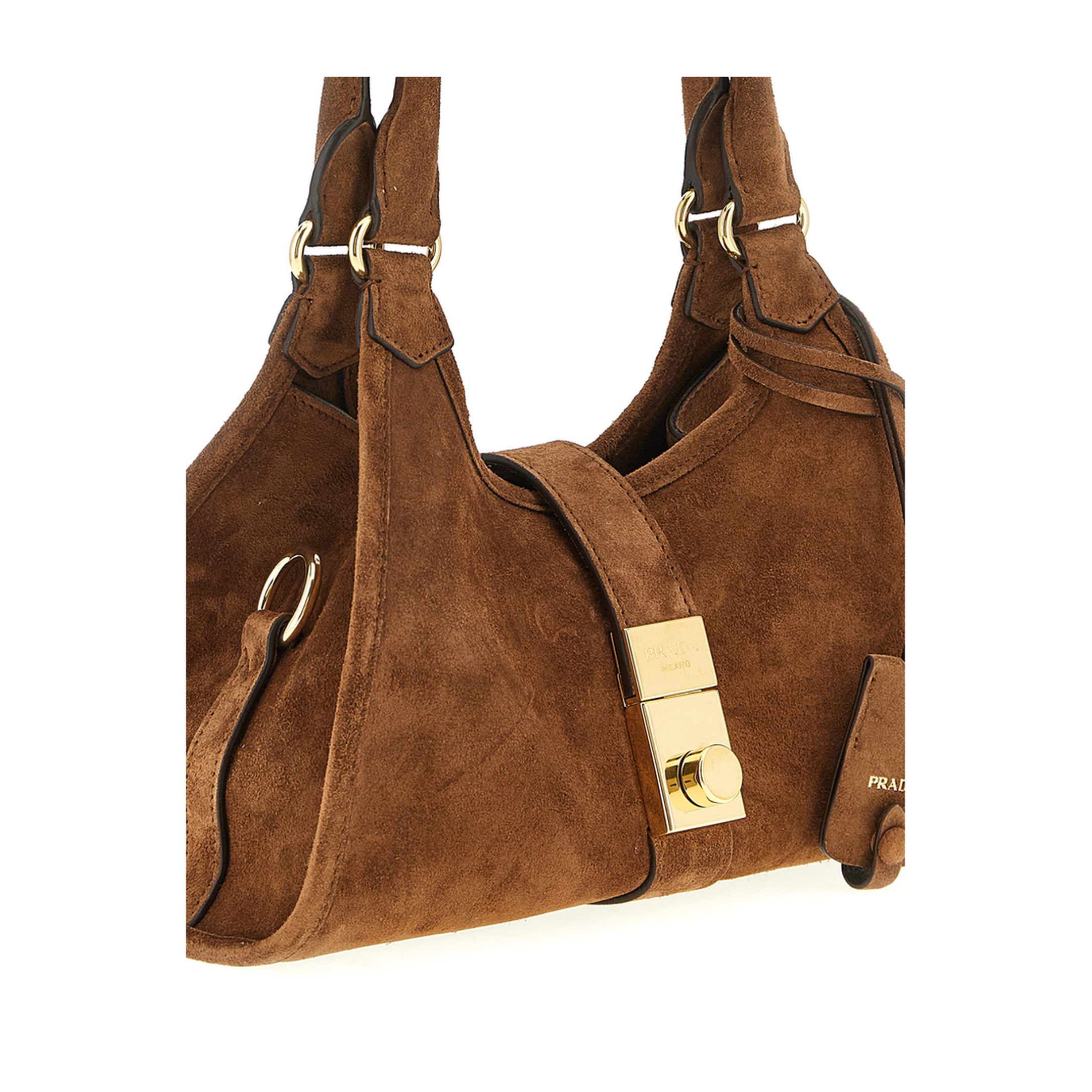 Small Suede Shopping Bag - Image 3
