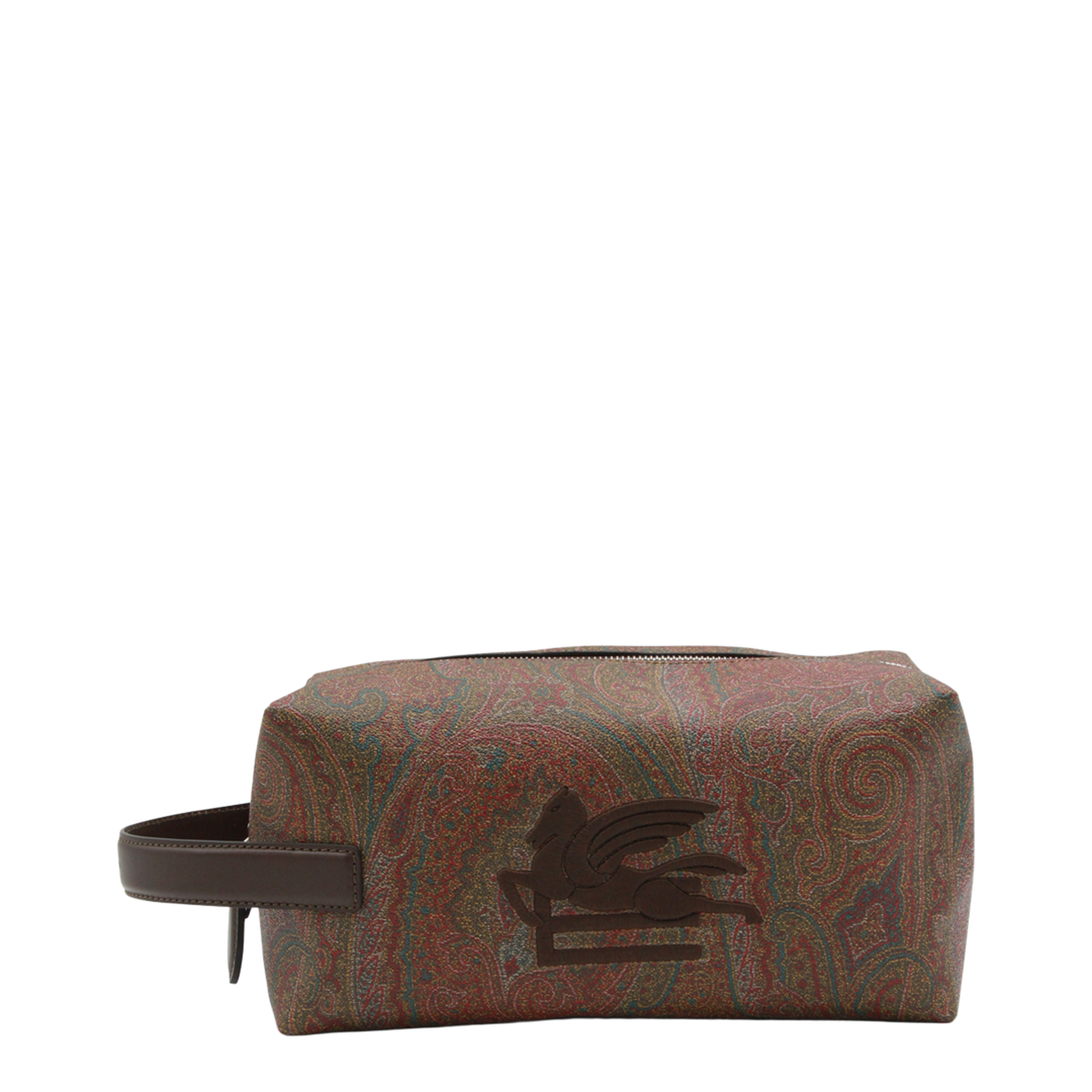 Arnica Medium Paisley Jacquard Pouch - Brown - Image 1