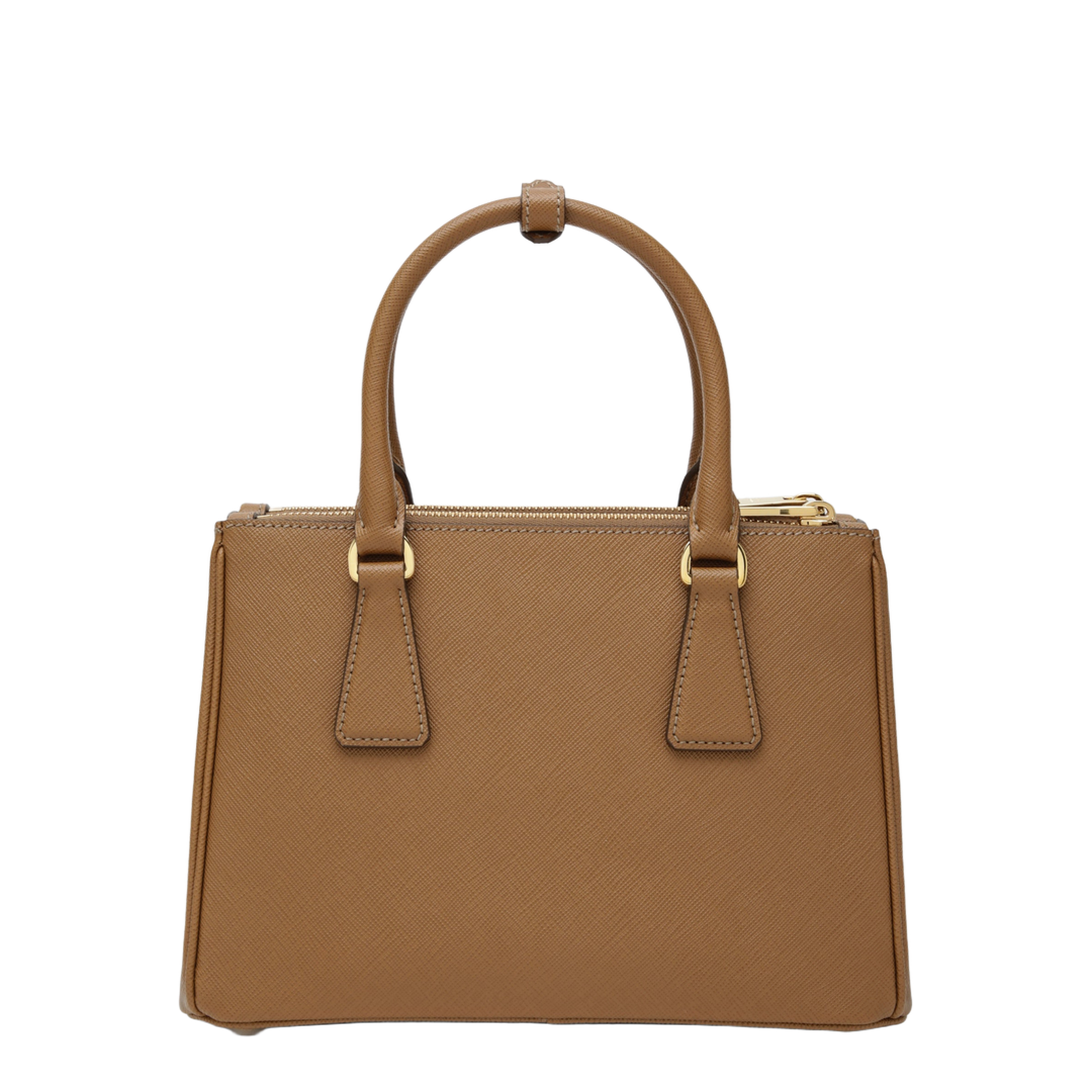 Galleria Small Saffiano Leather Handbag - Caramel - Image 2