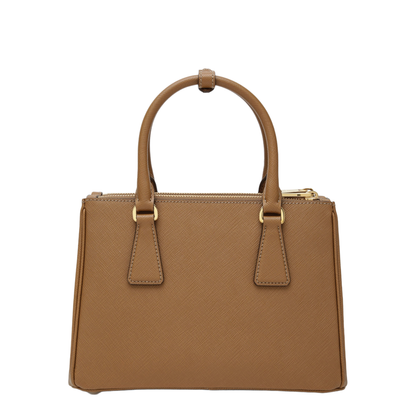 Galleria Small Saffiano Leather Handbag - Caramel - Image 2