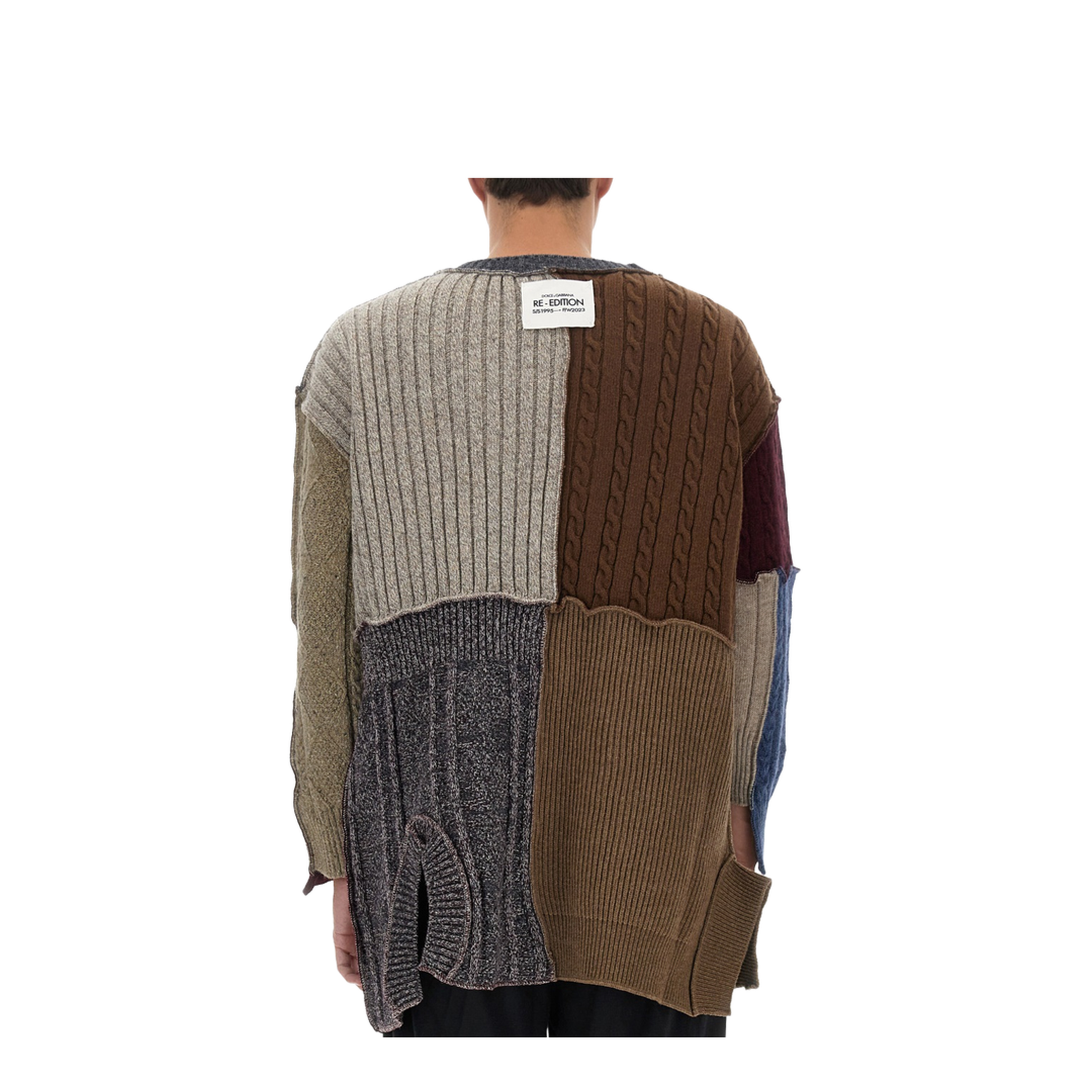 Patchwork Distressed Cardigan - Image 3