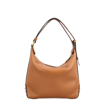 Calfskin Shoulder Bag - Brown - Image 2