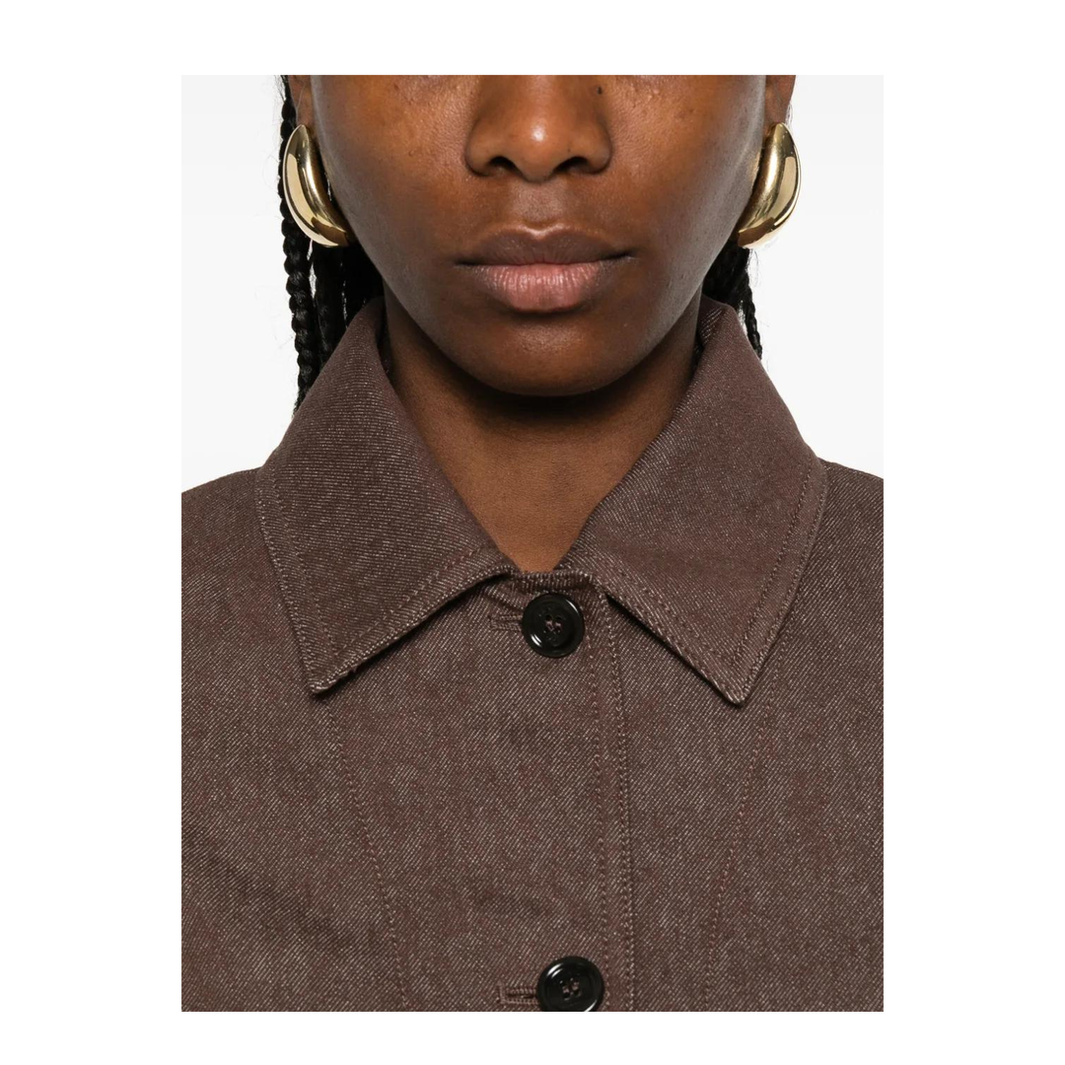 Brown Carp Jacket Cotton - Image 5