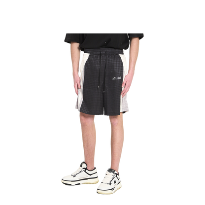 Black Ma Quad Drawstring Patterned Shorts - Image 2