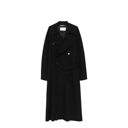 Long Wool Coats - Black - Image 1