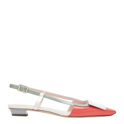 Multicolour Belle Vivier Slingback Ballerinas in patent leather - Image 1