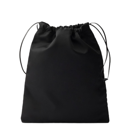 Black Pouch in Re-Nylon with Logo - Image 1