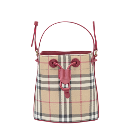 Checkered Bucket Bag - Image 1