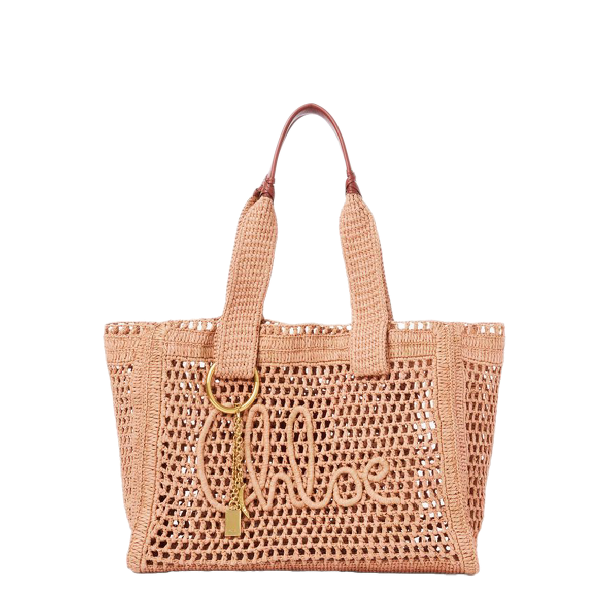 Summer Banana East-West Raffia Tote Bag - Summery Beige - Image 1