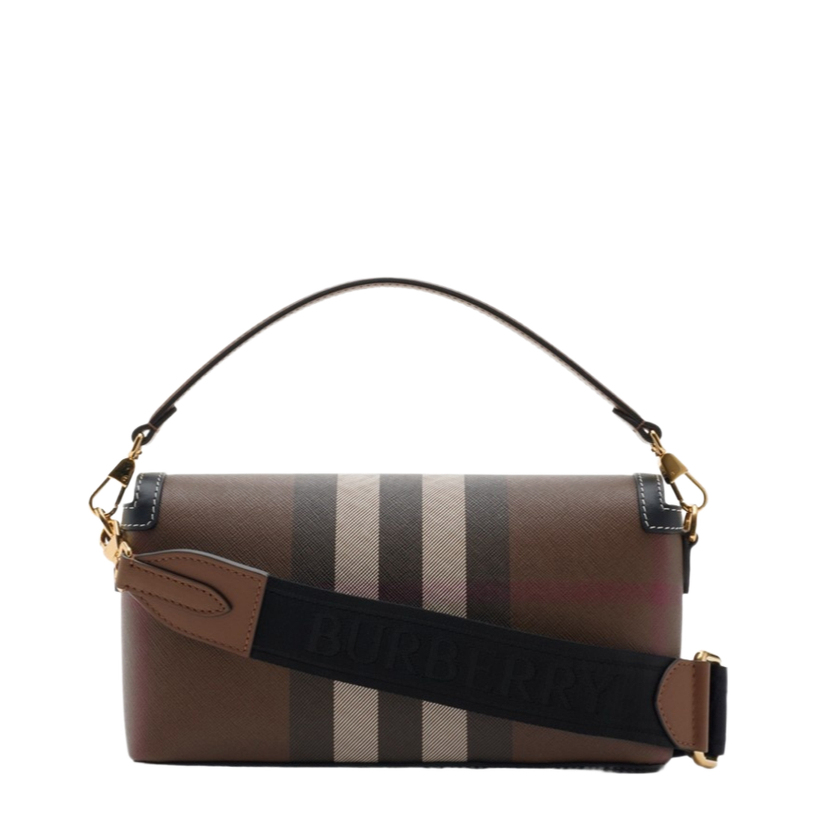 Top Handle Note Bag in Dark Birch Brown - Image 3