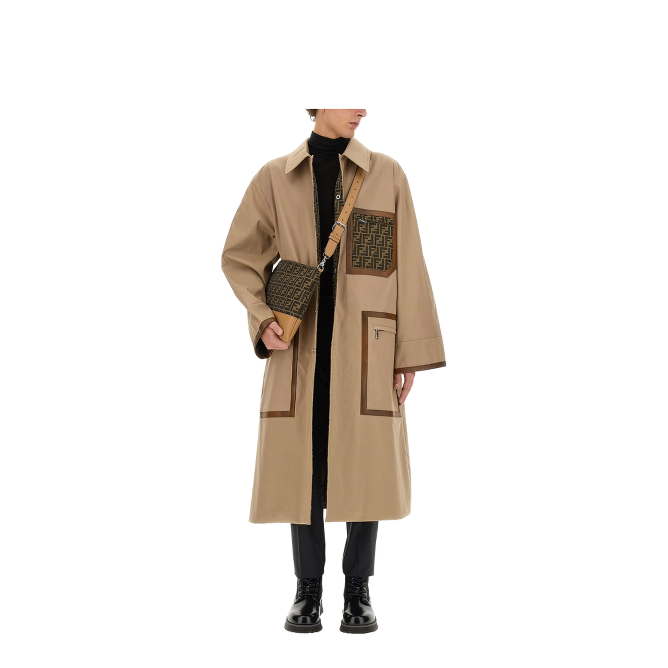 Fabric Trench Coat - Image 2