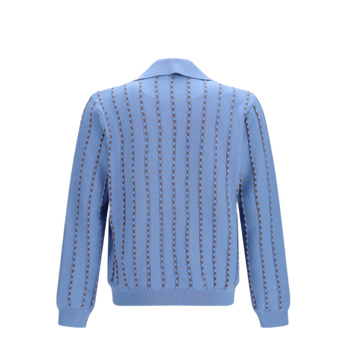 Light Blue Cotton Knit Jumper - Image 2