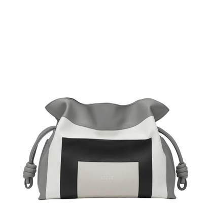 Medium Flamenco Clutch Bag Grey - Image 1