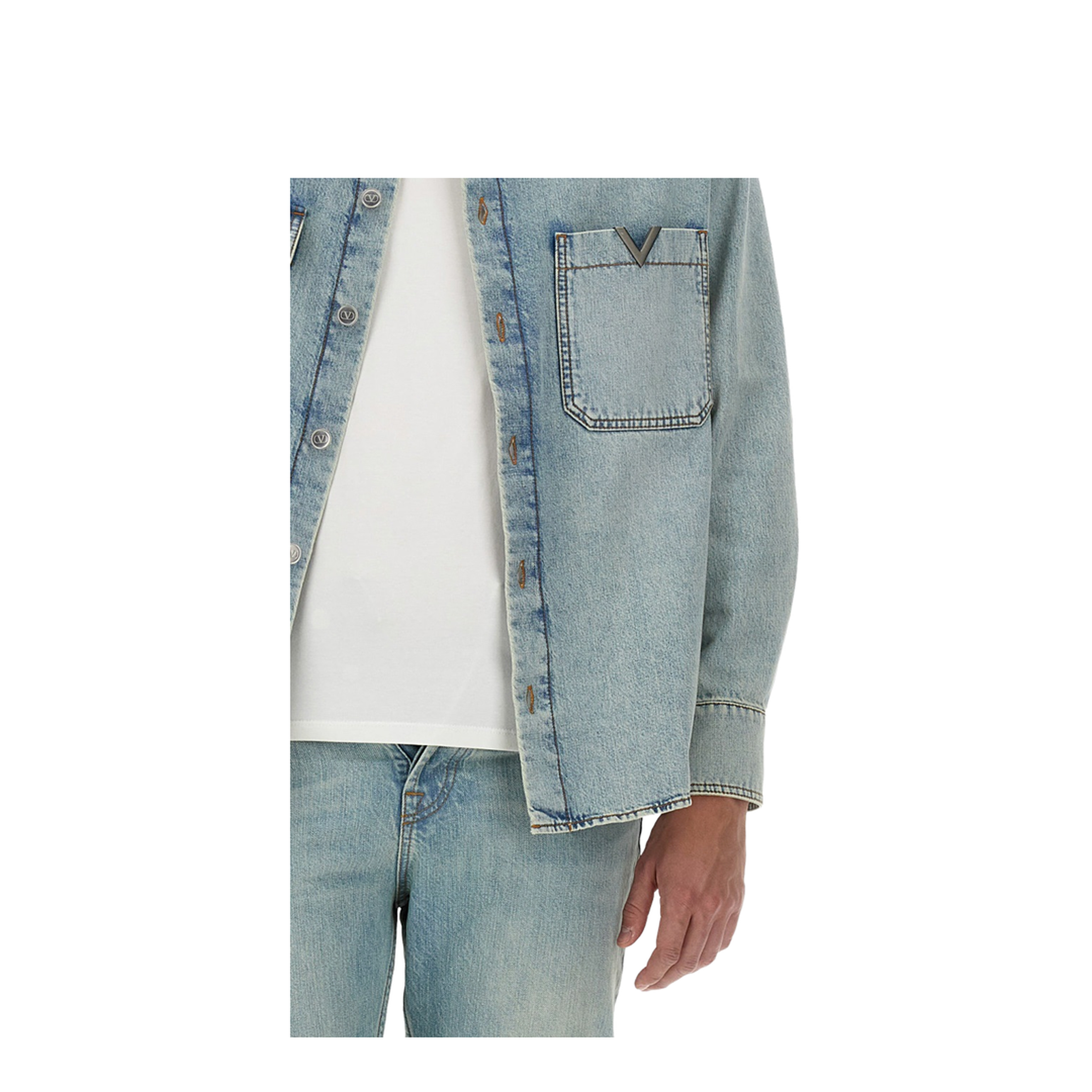 Denim Shirt Light Blue - Image 4