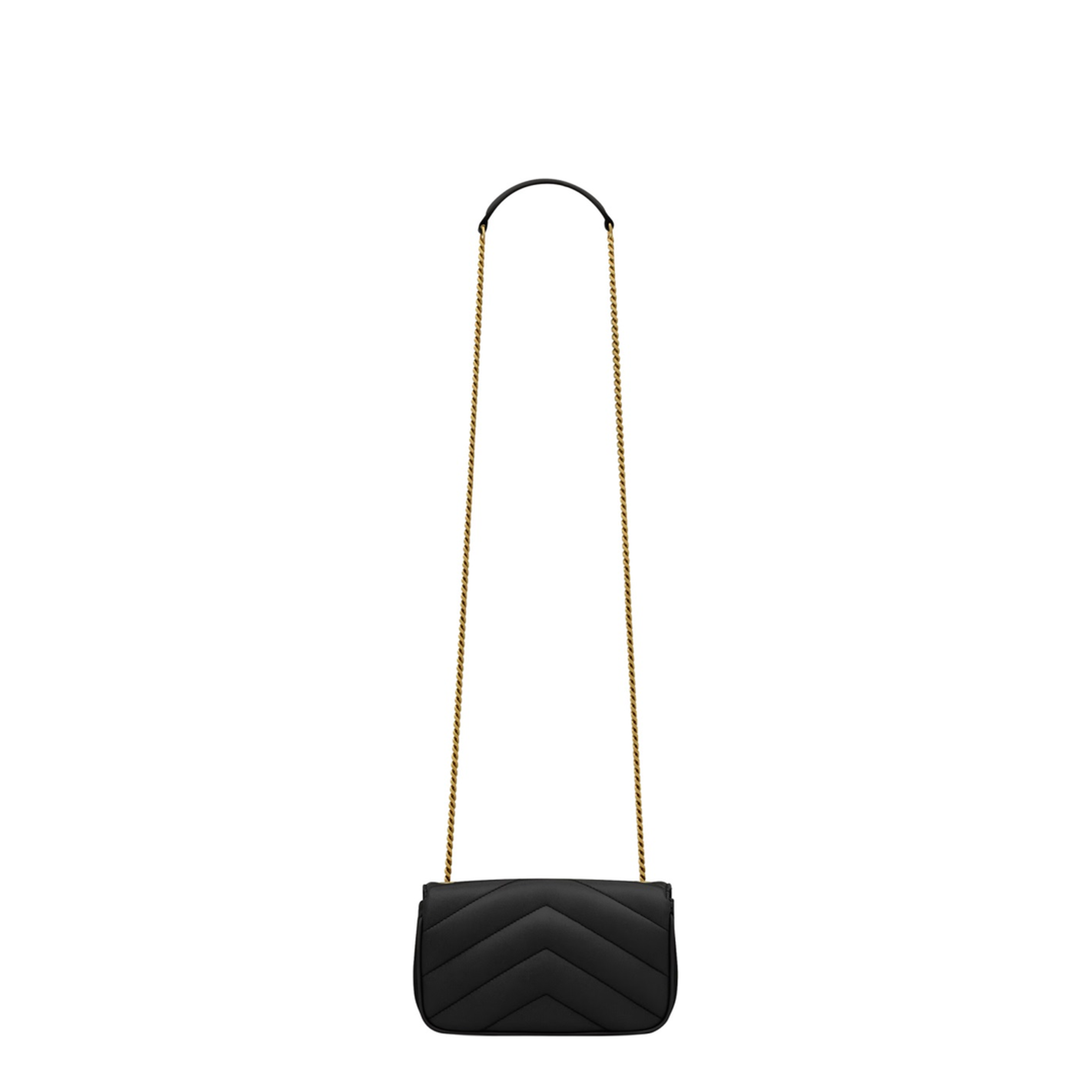 Loulou Mini Chain Bag in Black - Image 3