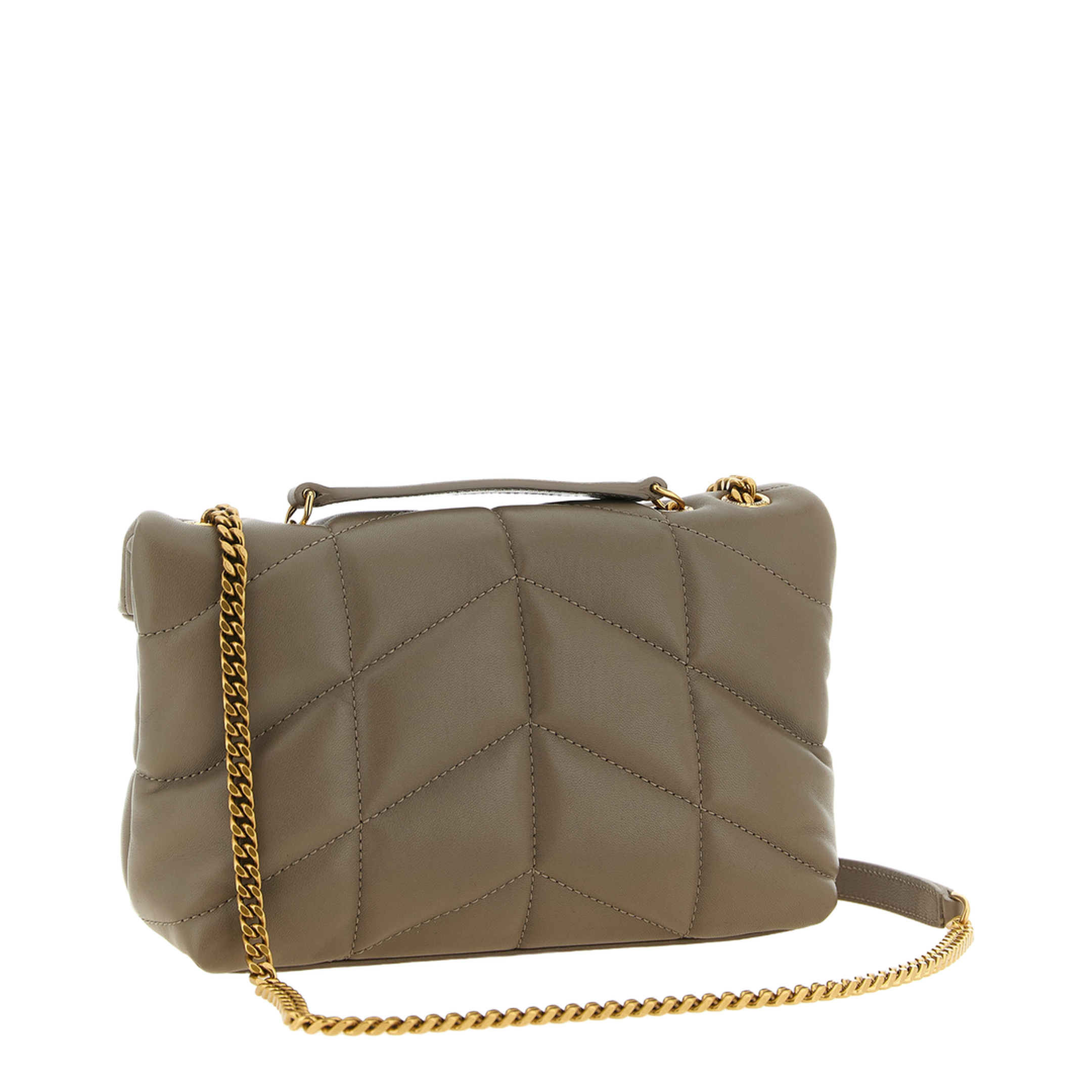 Toy Puffer in Lambskin in Grey & Silver - Image 2